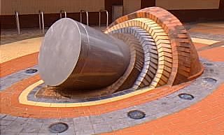 The Martian cylinder has crash-landed.