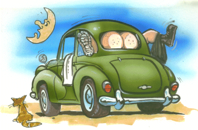 Diesel has sex - pic showing something going on in a very small car