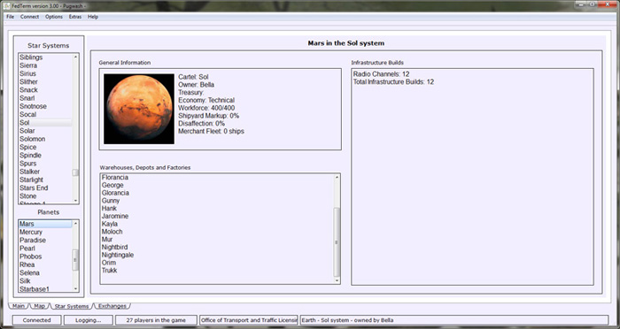 Star Systems page